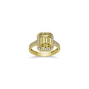 14k Gold Yellow Birthstone Ring